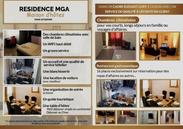 Residence Mga Hotel Ouidah Kültér fotó